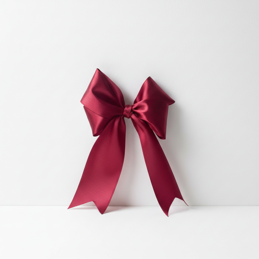 Stuha saténová 40 mm – bordo